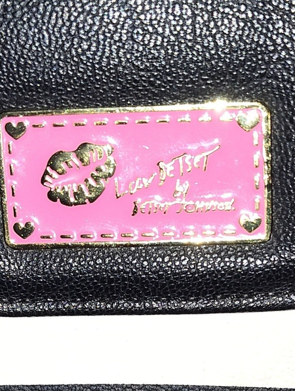 Betsey Johnson Luv Betsey Black & White Striped Women’s Crossbody - Picture 2 of 6
